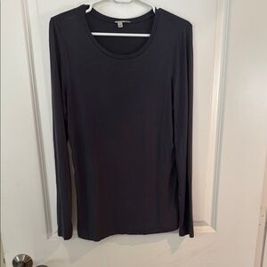 Halogen Black Fitted Long Sleeve Tee